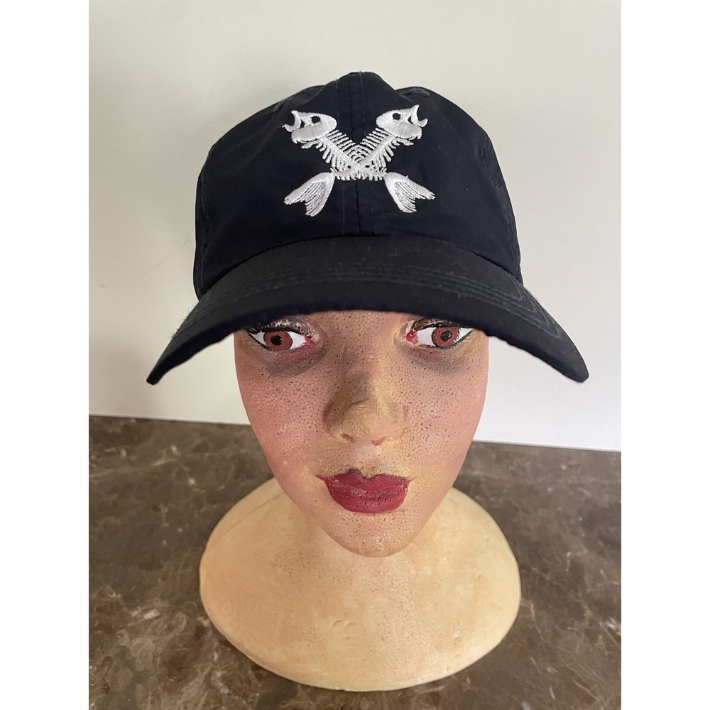 Vineyard Vines Navy White Crossed Fishbones Twill Baseball Hat Adjustable OS